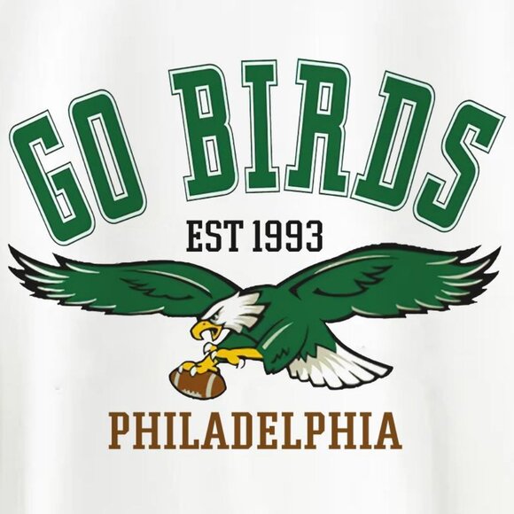 Vintage Philadelphia Eagles Sweatshirt, Go Birds Philadelphia Football Sweaters - Picture 3 of 4